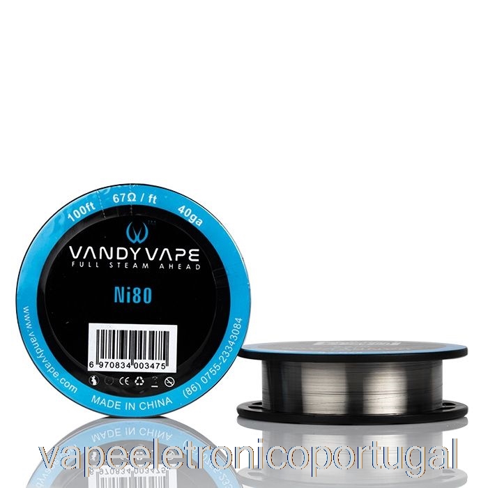 Vape Eletrônico Vandy Vape Bobinas De Fio Especiais Ni80 - 40ga - 100 Pés - 6,7ohm